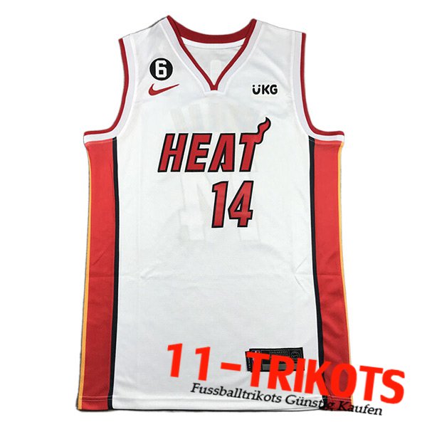 Miami Heat Trikots (HERRO #14) 2023/24 Weiß -05