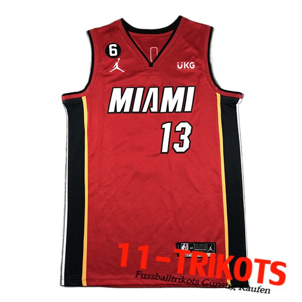 Miami Heat Trikots (ADEBAYO #13) 2023/24 Rot -02