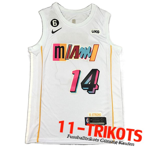 Miami Heat Trikots (HERRO #14) 2023/24 Weiß -04