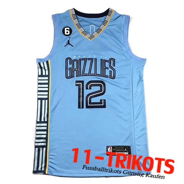 Memphis Grizzlies Trikots (MORANT #12) 2023/24 Hellblau