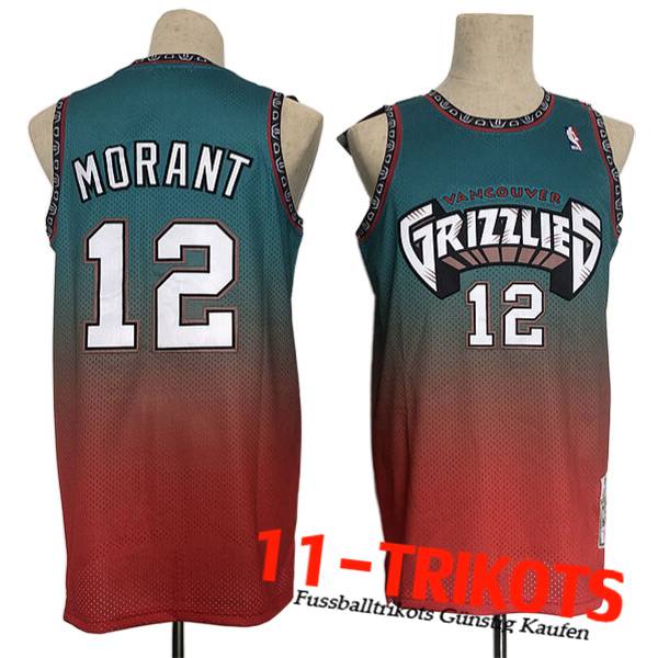 Memphis Grizzlies Trikots (MORANT #12) 2023/24 Grün -02