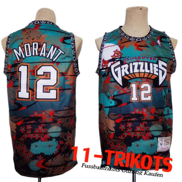 Memphis Grizzlies Trikots (MORANT #12) 2023/24 Grün/Rot