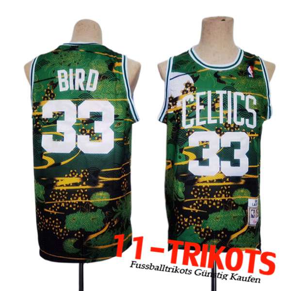 Boston Celtics Trikots (BIRD #33) 2023/24 Schwarz/Grün -02