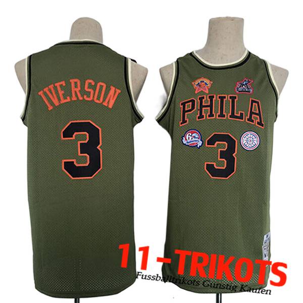 Philadelphia 76ers Trikots (IVERSON #3) 2023/24 Braun