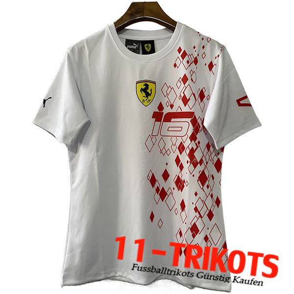 Scuderia Ferrari Team T-Shirt F1 Weiß 2023