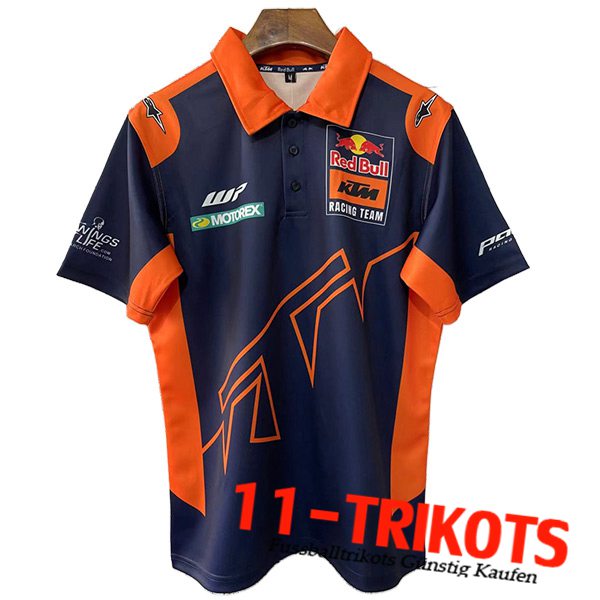 RedBull Racing Team Polo F1 Blau/Orange 2023