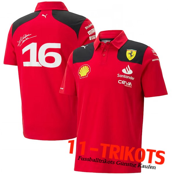 Scuderia Ferrari Team Polo F1 Rot 2023