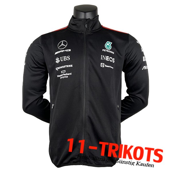 Mercedes Benz Team jacke F1 Schwarz 2023