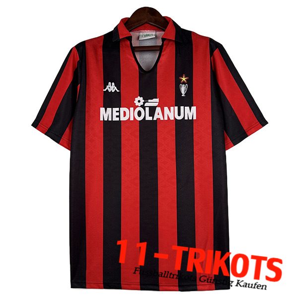 AC Milan Fussball Trikots Retro Heimtrikot 1989/1990