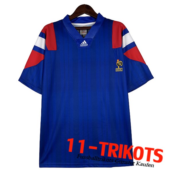 Frankreich Fussball Trikots Retro Heimtrikot 1992/1994