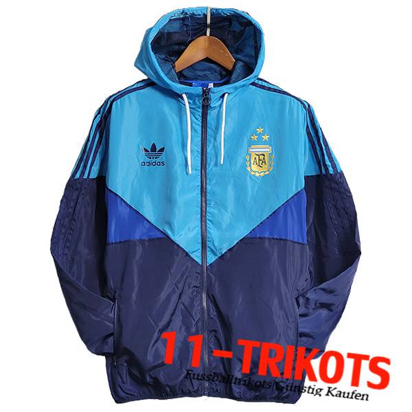 Argentinien Windjacke Blau 2023/2024