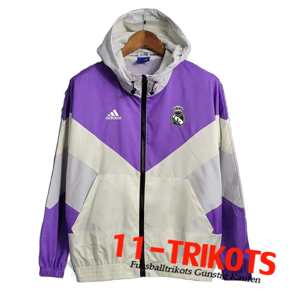 Real Madrid Windjacke lila/Grau 2023/2024