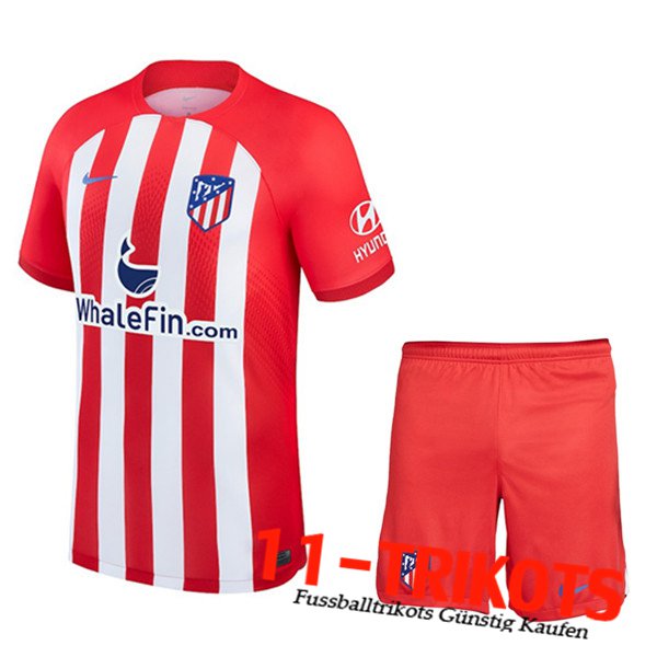 Atletico Madrid Fussball Trikots Heimtrikot + Shorts 2023/2024