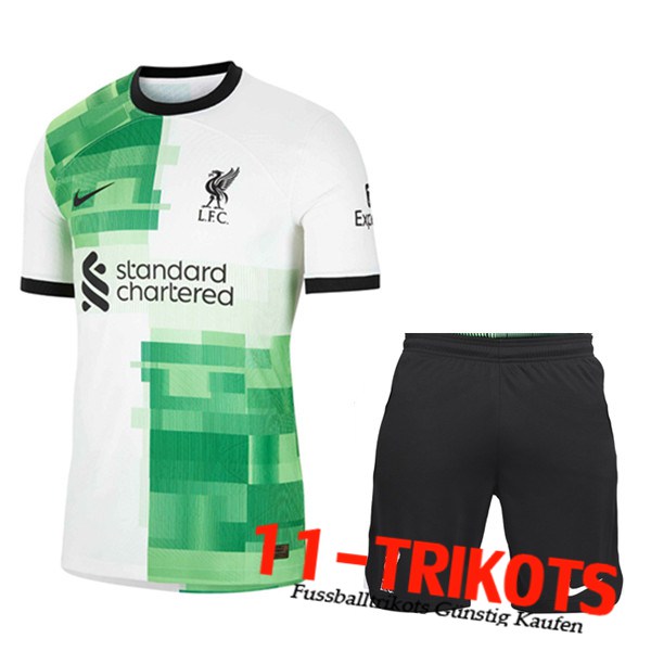 FC Liverpool Auswärtstrikot Fussball Trikots + Shorts 2023/2024