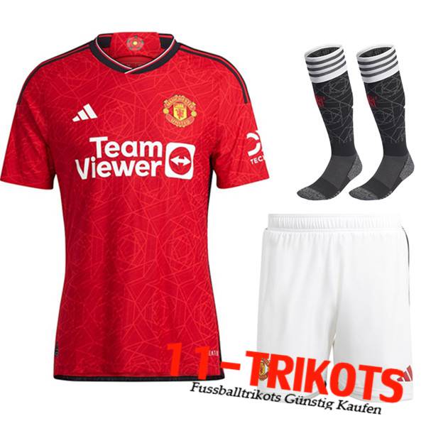 Manchester United Fussball Trikots Heimtrikot (Shorts + Socken) 2023/2024