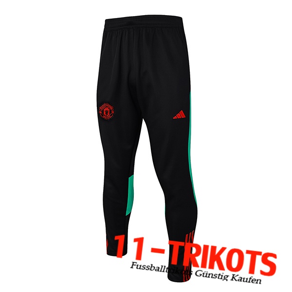 Manchester United Trainingshose Schwarz 2023/2024 -05