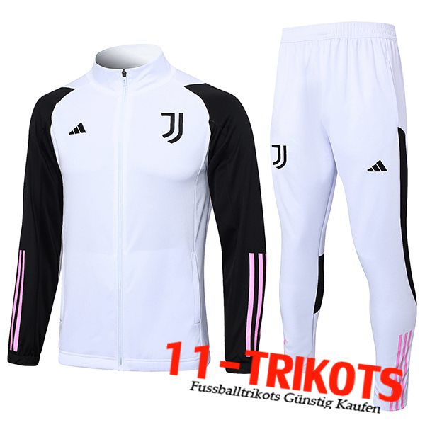 Juventus Trainingsanzug (Jacke) Weiß 2023/2024