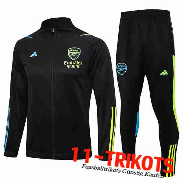 Arsenal Trainingsanzug (Jacke) Schwarz 2023/2024