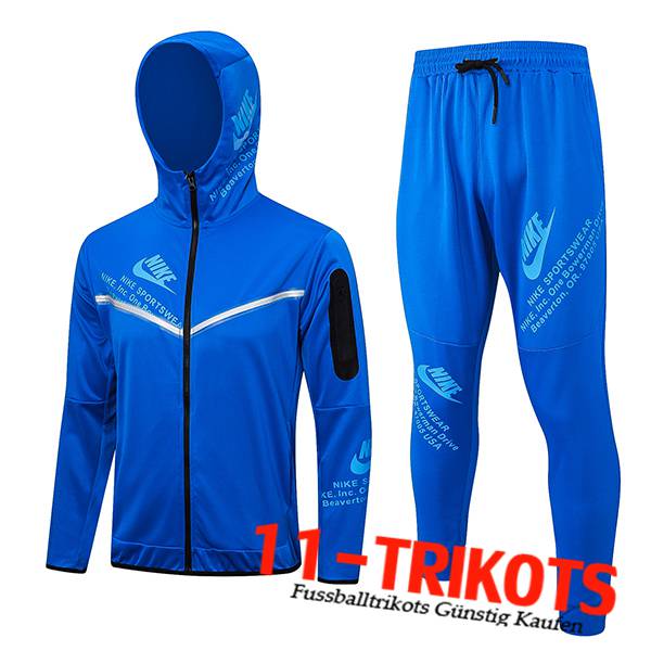Nike Trainingsanzug Mit Kapuze Trainingsjacke Windbreaker Blau 2023/2024