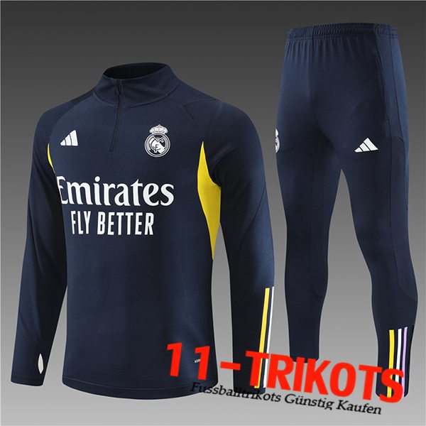 Real Madrid Trainingsanzug Kinder Navy blau 2023/2024