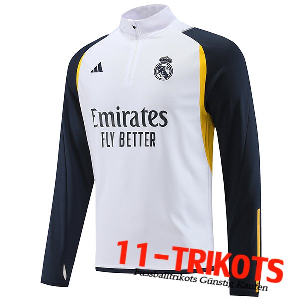 Real Madrid Training Sweatshirt Weiß 2023/2024