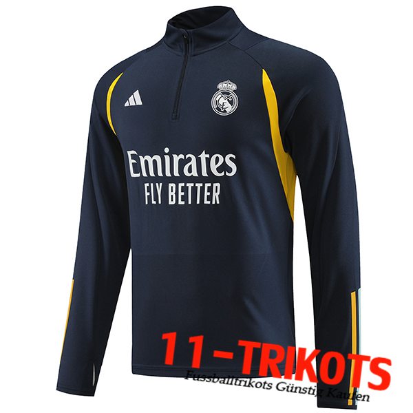 Real Madrid Training Sweatshirt Navy blau 2023/2024