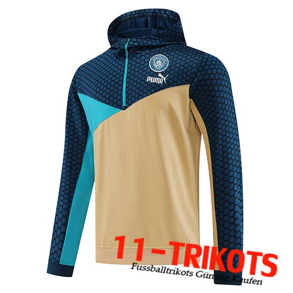 Manchester City Training Sweatshirt Mit Kapuze Braun 2023/2024