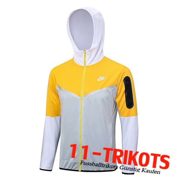 Nike Trainingsjacke Mit Kapuze Grau/Gelb 2023/2024