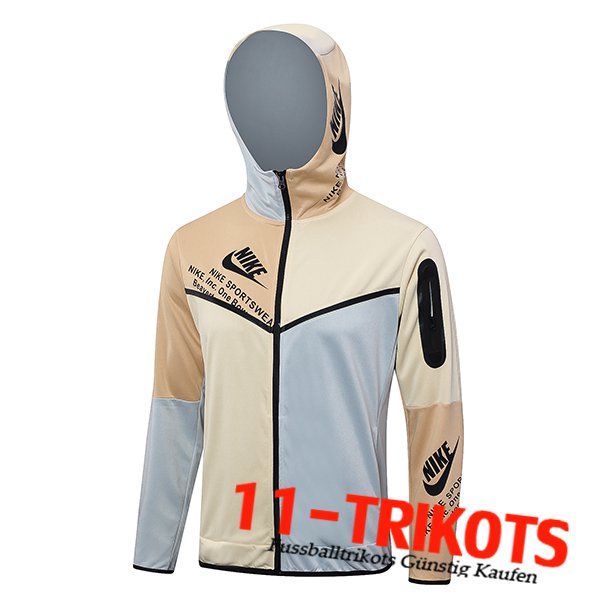 Nike Trainingsjacke Mit Kapuze Gelb/Grau 2023/2024