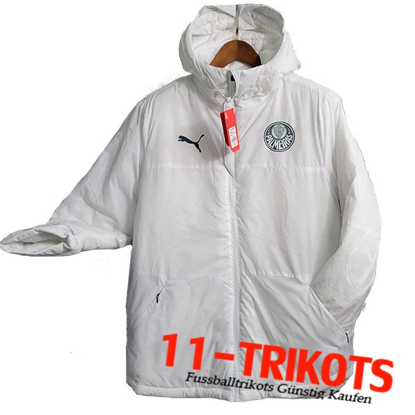 Palmeiras Trainingsjacke Mit Kapuze Weiß 2023/2024