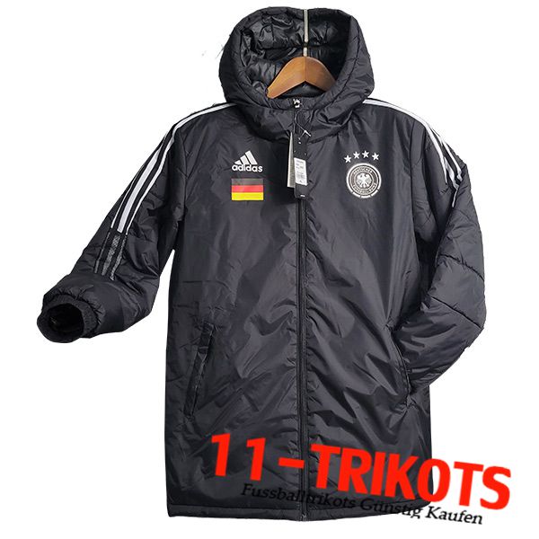 Deutschland Trainingsjacke Mit Kapuze Schwarz 2023/2024