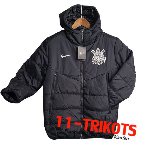 Corinthians Trainingsjacke Mit Kapuze Schwarz 2023/2024