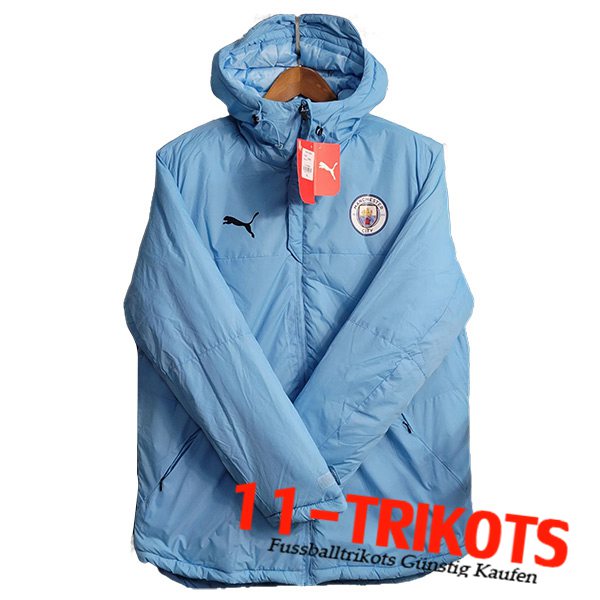 Manchester City Trainingsjacke Mit Kapuze Hellblau 2023/2024