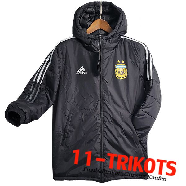 Argentinien Trainingsjacke Mit Kapuze Schwarz 2023/2024