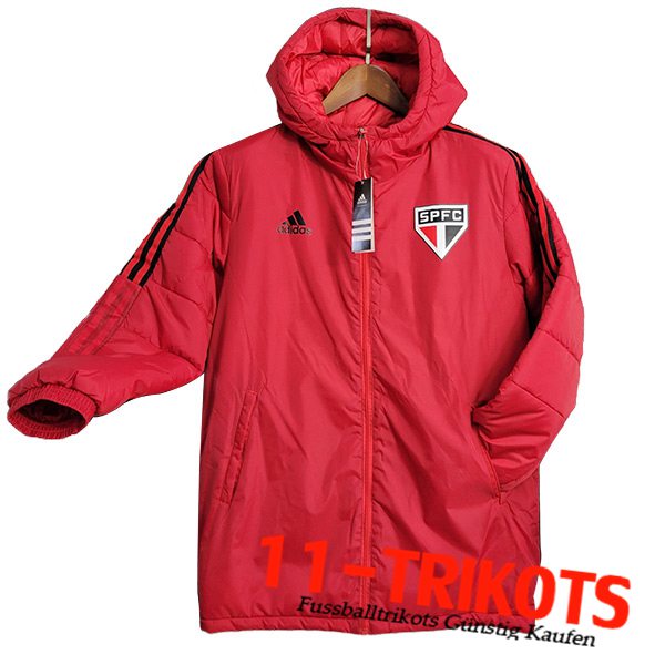 Sao Paulo FC Trainingsjacke Mit Kapuze Rot 2023/2024