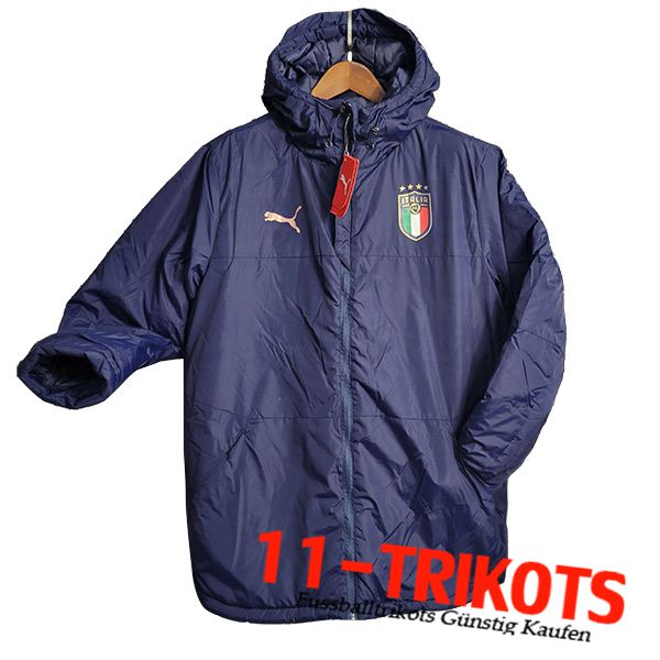 Italien Trainingsjacke Mit Kapuze Navy blau 2023/2024