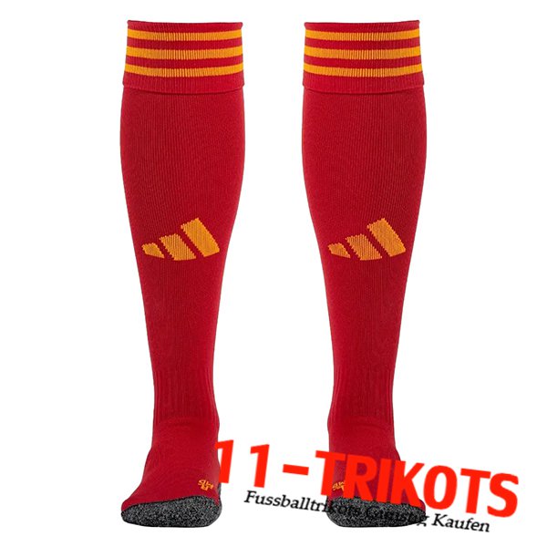 AS Rom Fussball Socken Heimtrikot 2023/2024