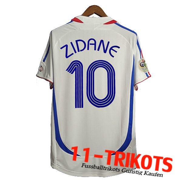 Frankreich Retro 10#ZIDANE Auswärtstrikot 2006