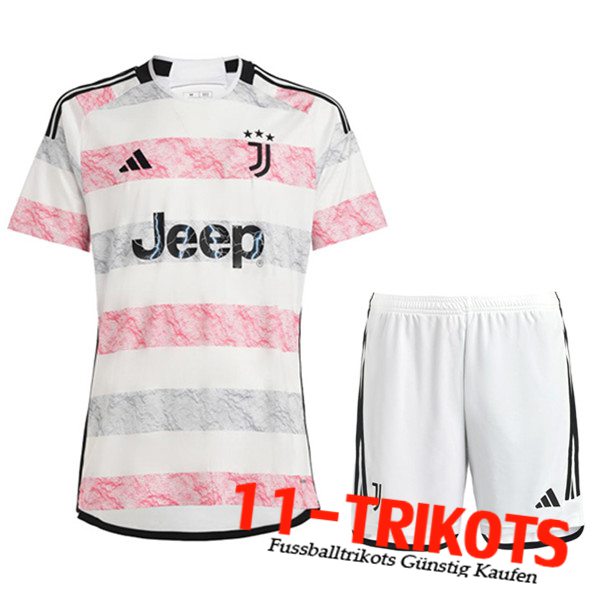 Juventus Auswärtstrikot + Shorts 2023/2024