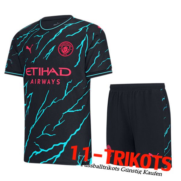 Fussball Trikots Manchester City Third Trikot + Shorts 2023/2024