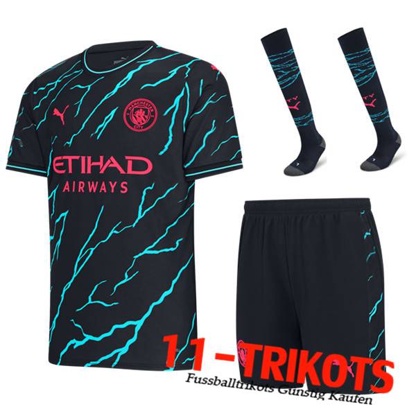 Manchester City Third Trikot (Shorts + Socken) 2023/2024