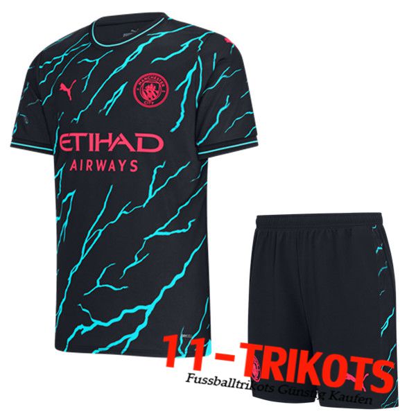 Manchester City Kinder Third Trikot 2023/2024