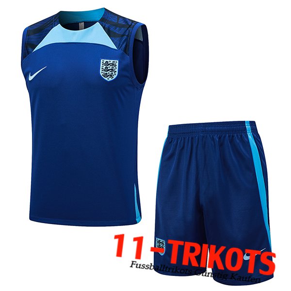 Britannien Trainings-Tanktop + Shorts Blau 2023/2024