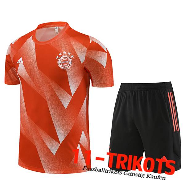 Bayern München Trainingstrikot + Shorts Orange 2023/2024