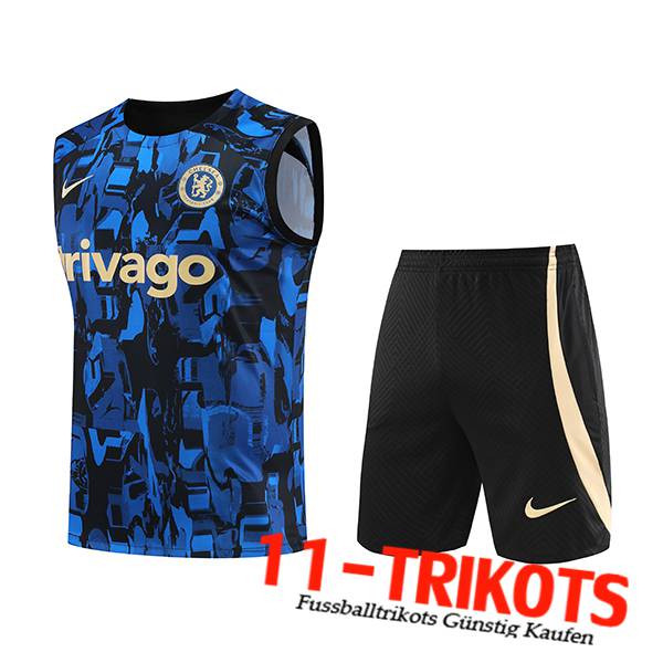 FC Chelsea Trainings-Tanktop + Shorts Blau 2023/2024