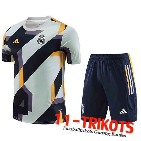 Real Madrid Trainingstrikot + Shorts Navy blau 2023/2024 -02