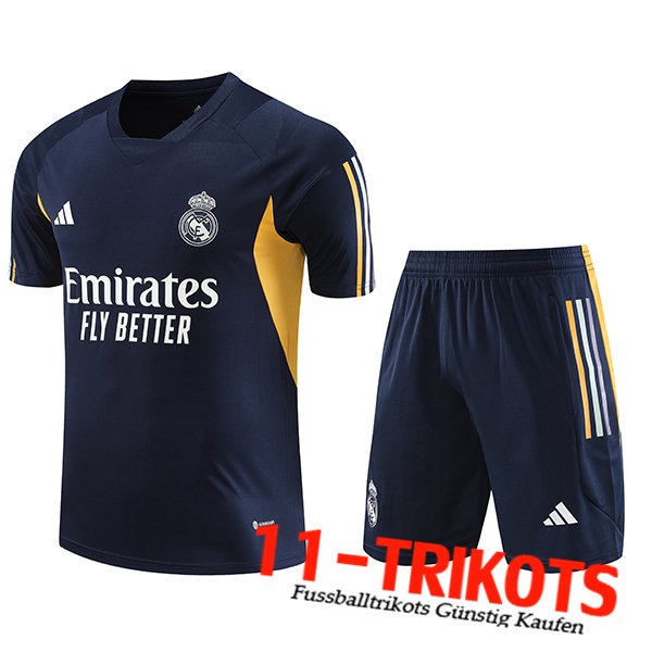 Real Madrid Trainingstrikot + Shorts Weiß 2023/2024 -06