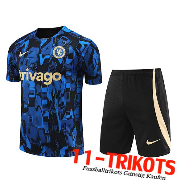 FC Chelsea Trainingstrikot + Shorts Blau 2023/2024