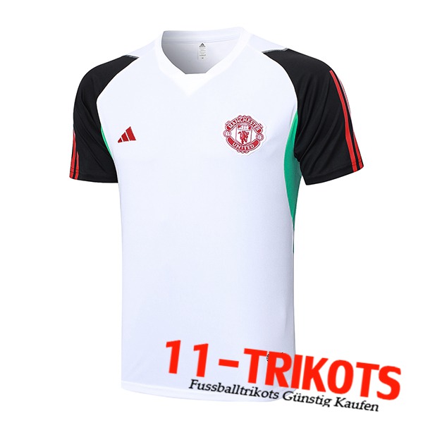 Manchester United Trainingstrikot Weiß 2023/2024 -02