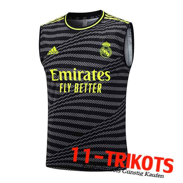 Real Madrid Trainings-Tanktop Schwarz 2023/2024